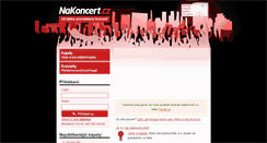 Desktop Screenshot of nakoncert.cz