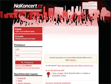 Tablet Screenshot of nakoncert.cz